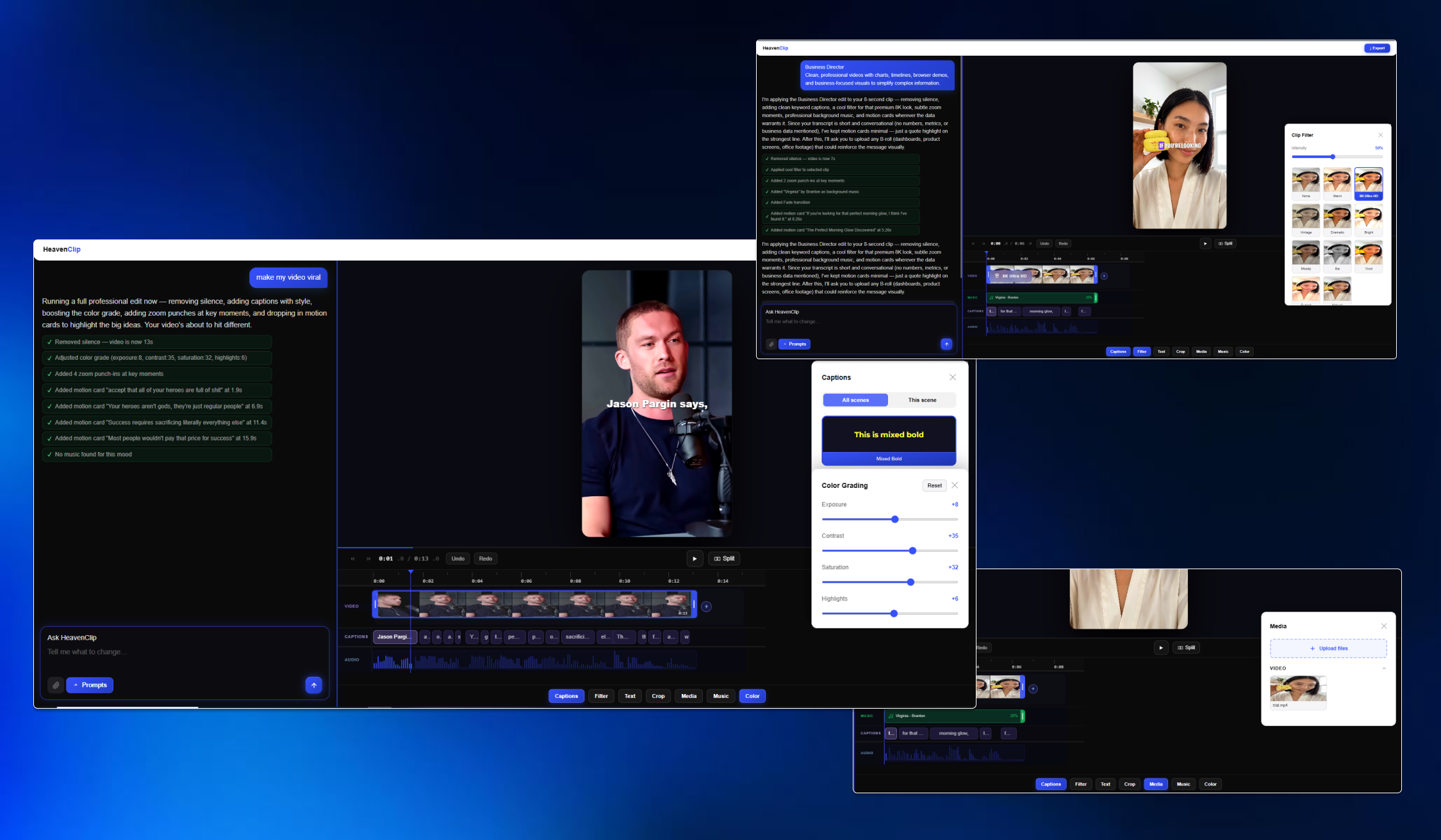 Editing Software + AI Co-Editor